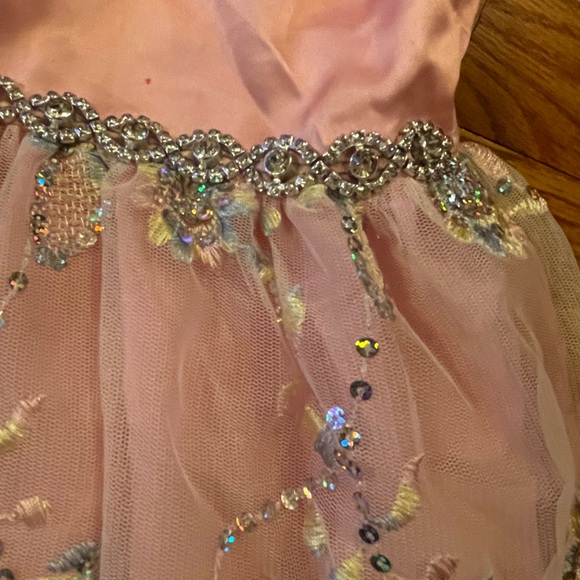 Toddler Sparkling Pink Party Dress - Picture 6 of 7